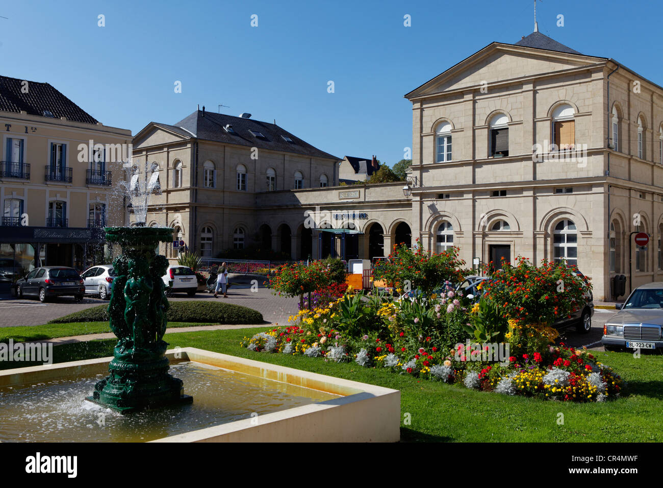 Spa, thermal city of Neris les Bains, Allier, France, Europe Stock Photo