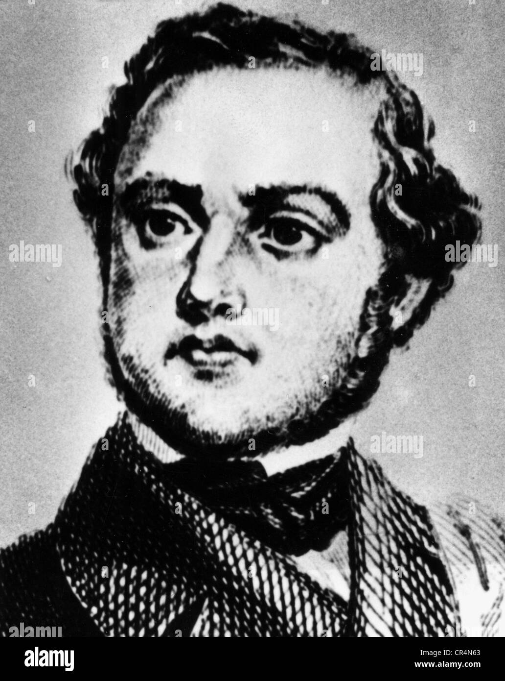 Ledru-Rollin, Alexandre Auguste, 2.2.1807 - 31.12.1874, French lawyer, politician, portrait, wood engraving, circa 1848, Stock Photo