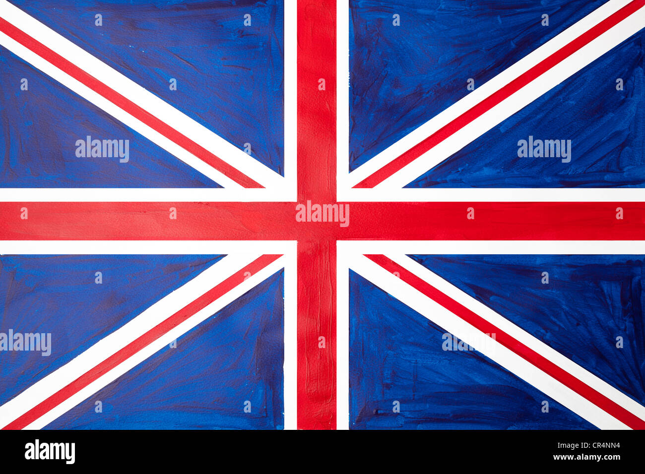 Handpainted Union Jack Flag Stock Photo - Alamy