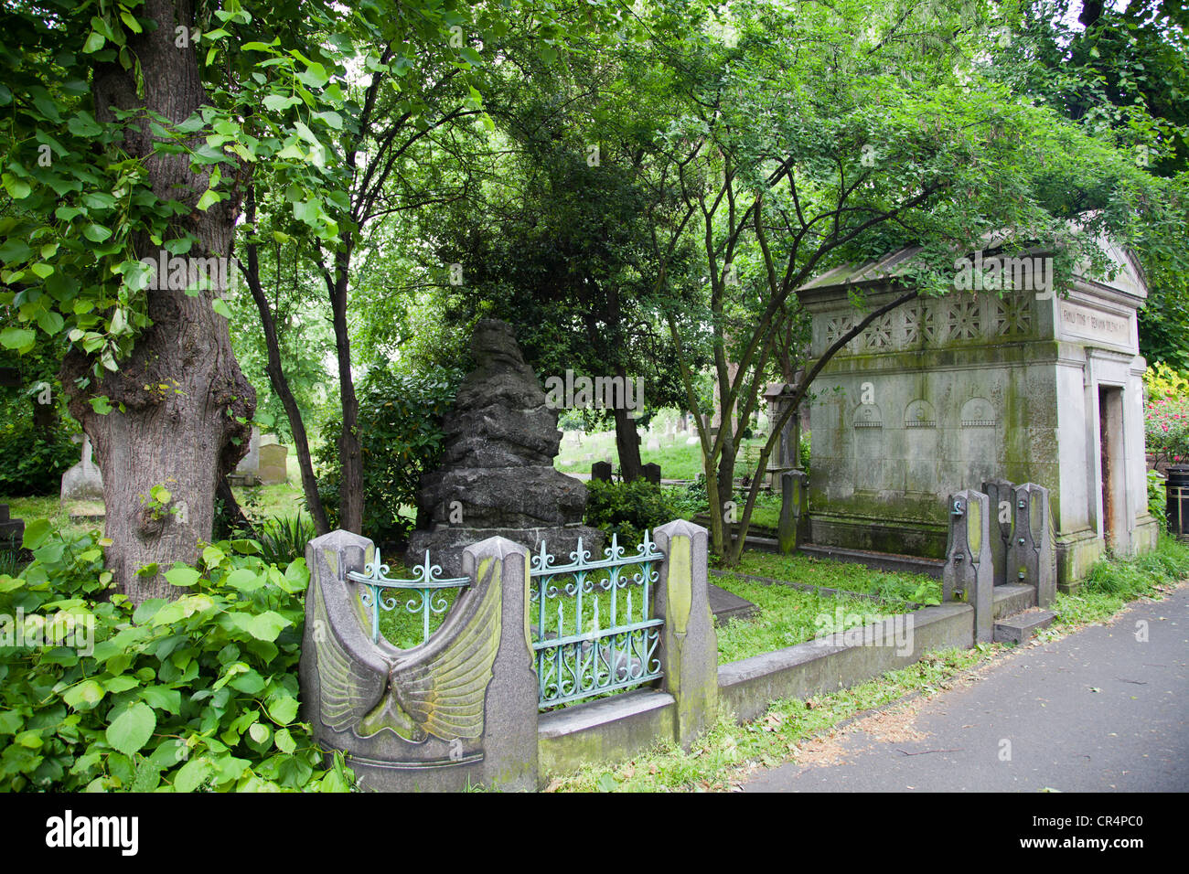 Brompton Cemetery - London UK Stock Photo