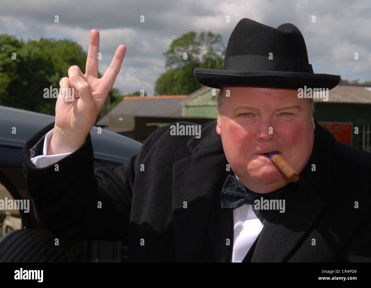 Winston churchill victory sign hires stock photography and images Alamy