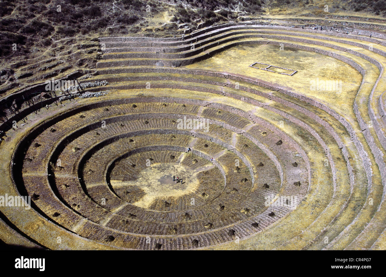 Moray, Inca agricultural experiment site. Cuzco Department, Peru Stock ...