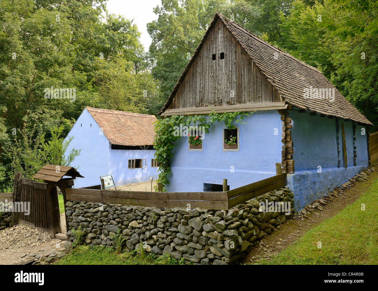 Shepherd's farmstead, Astra open-air museum, Sibiu, Romania, Europe Stock Photo