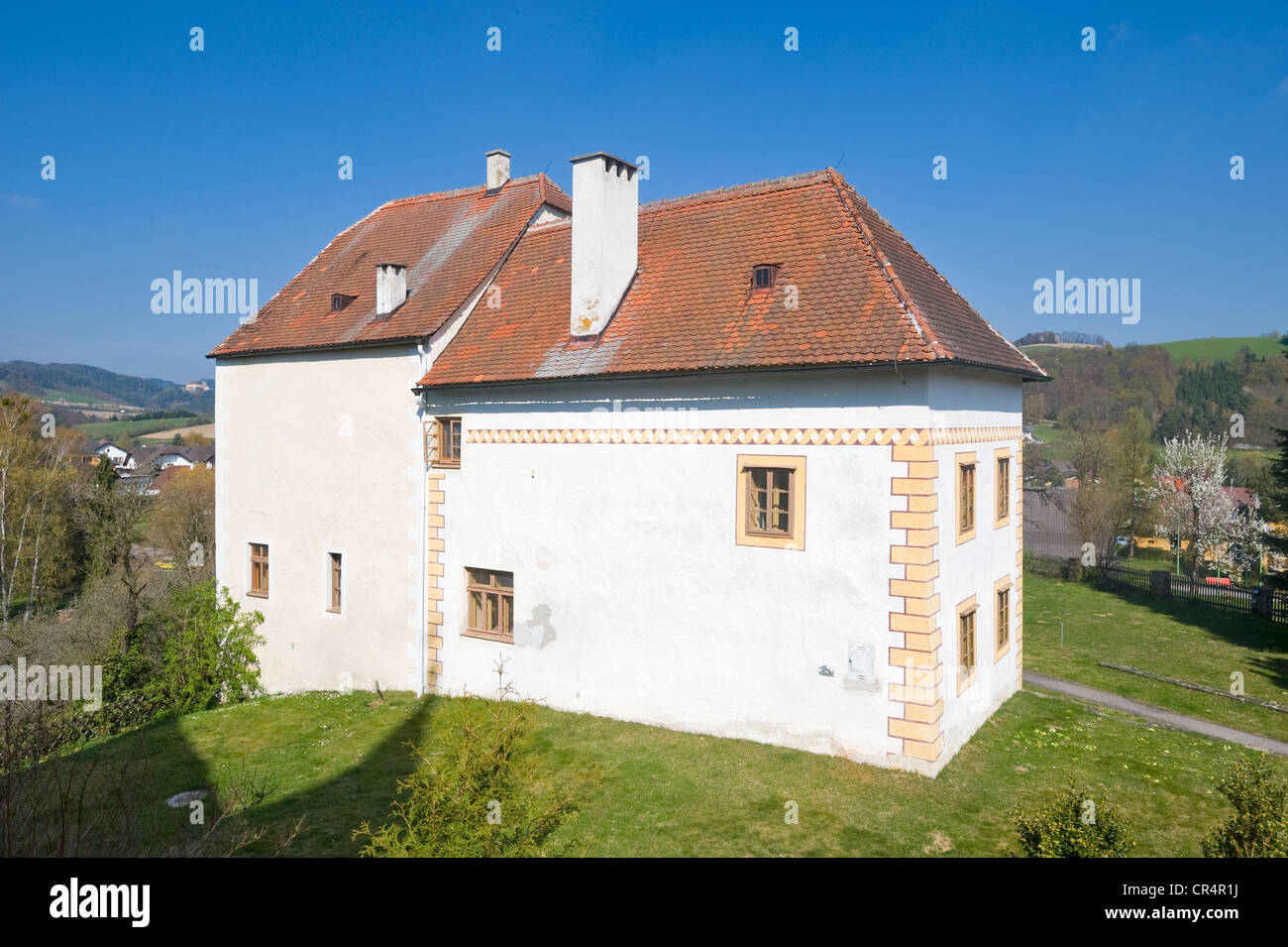 Rectory in a former Gothic tower, Bad Schoenau, Bucklige Welt, Lower ...