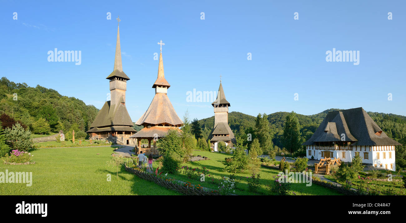 Monastery of Barsana, Iza Valley, Maramures region, Romania, Europe Stock Photo