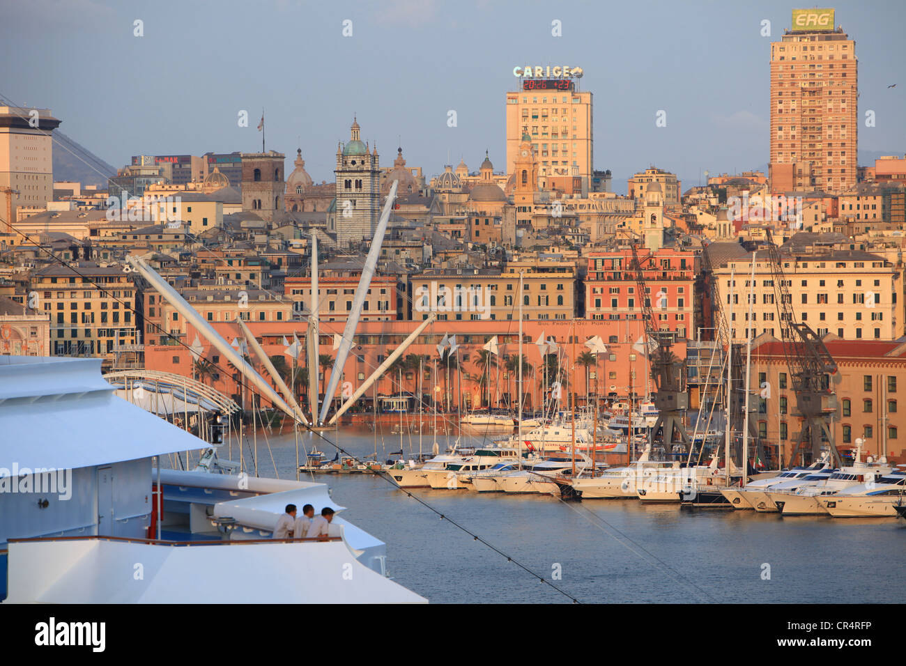 Italy, Liguria, Genoa, christening of Costa Pacifica and Luminosa cruise ships of Costa Croisieres Company Stock Photo