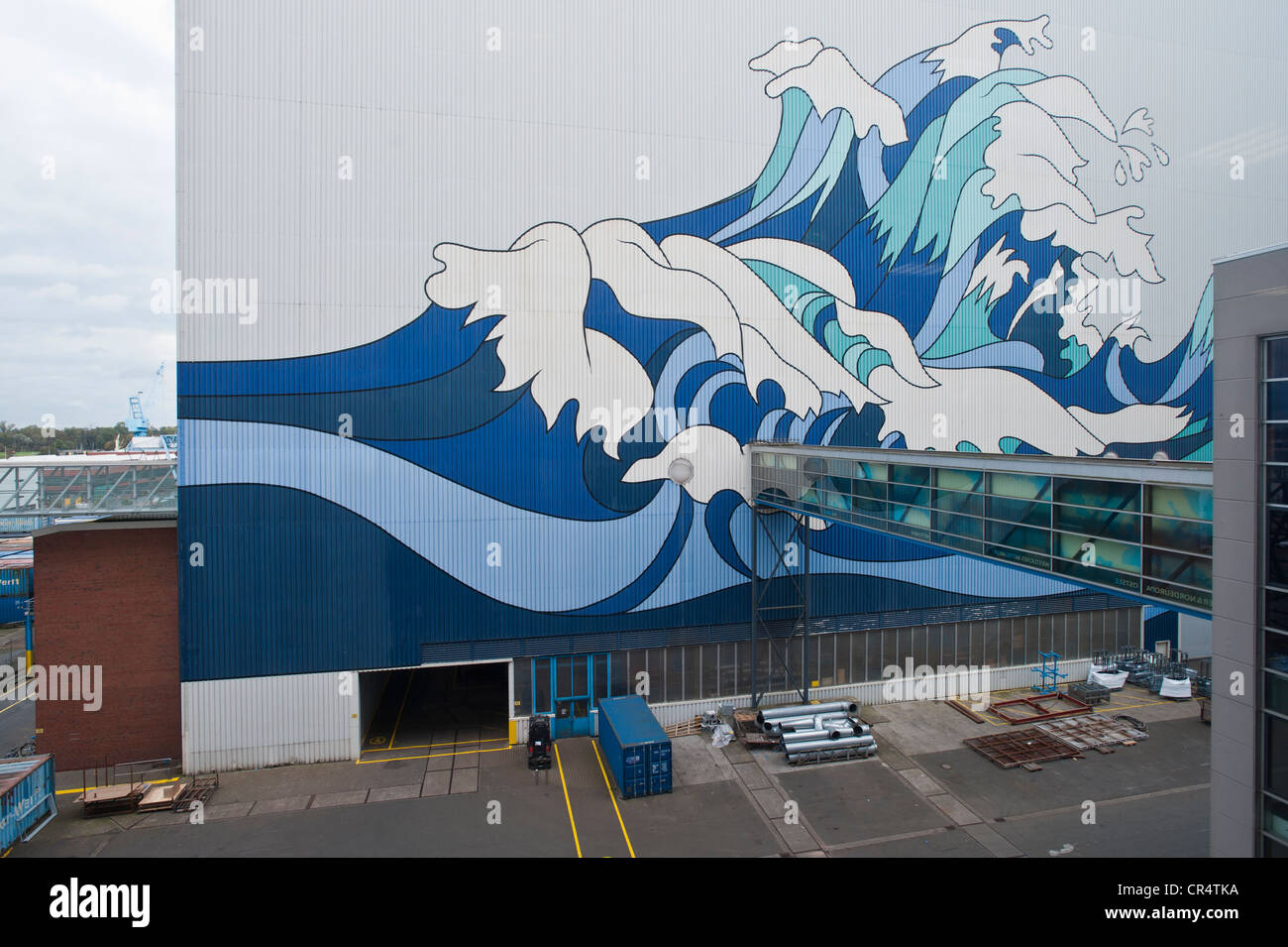 Meyer Werft, shipyard, Papenburg, Lower Saxony, Germany, Europe Stock Photo