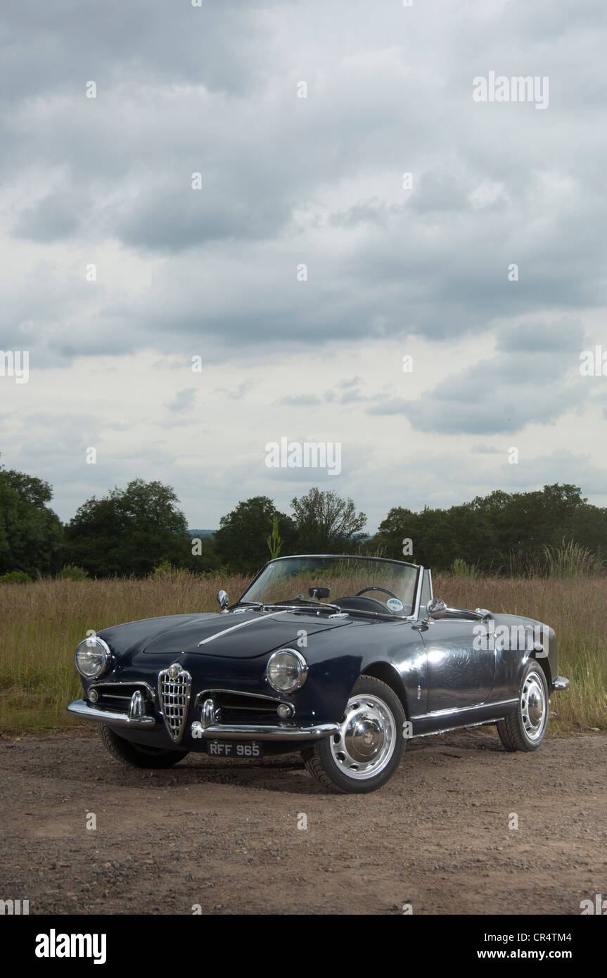 Alfa Romeo Giulietta Spider convertible Italian sports car Stock Photo