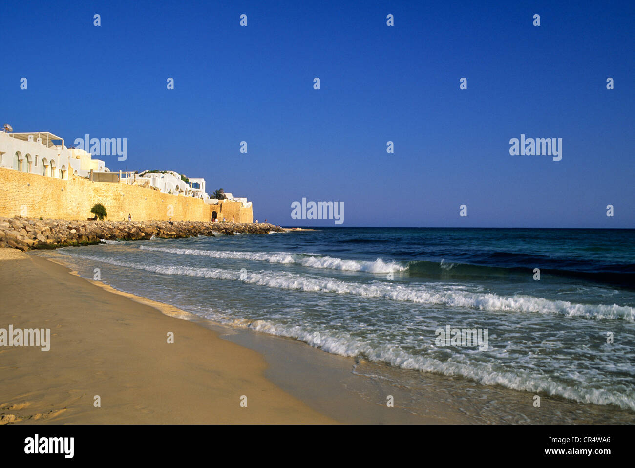 tunisia-hammamet-view-on-the-medina-ramparts-stock-photo-alamy