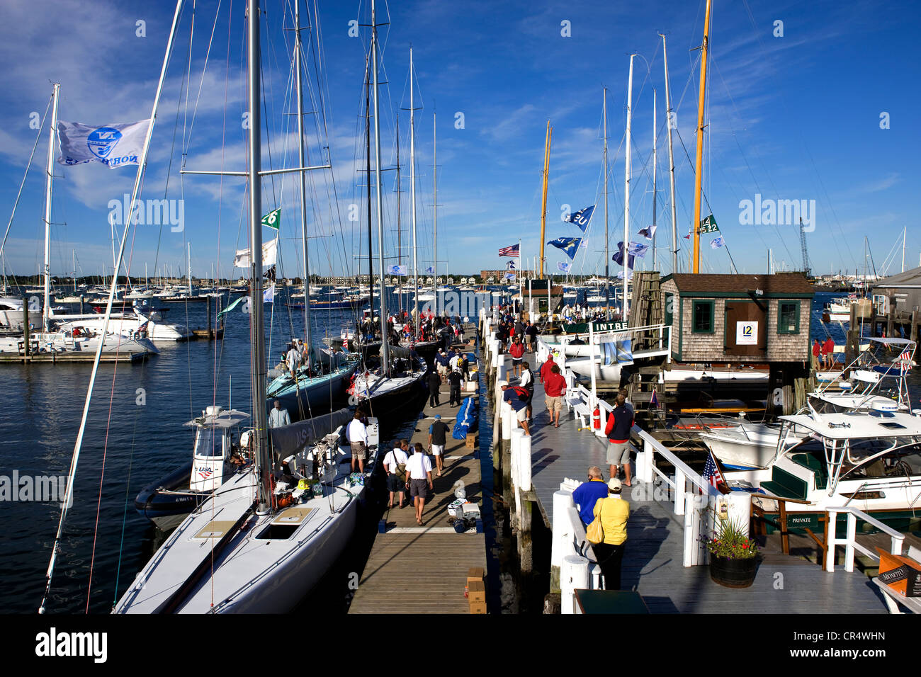 United States, Rhode Island, Newport, marina Stock Photo Alamy