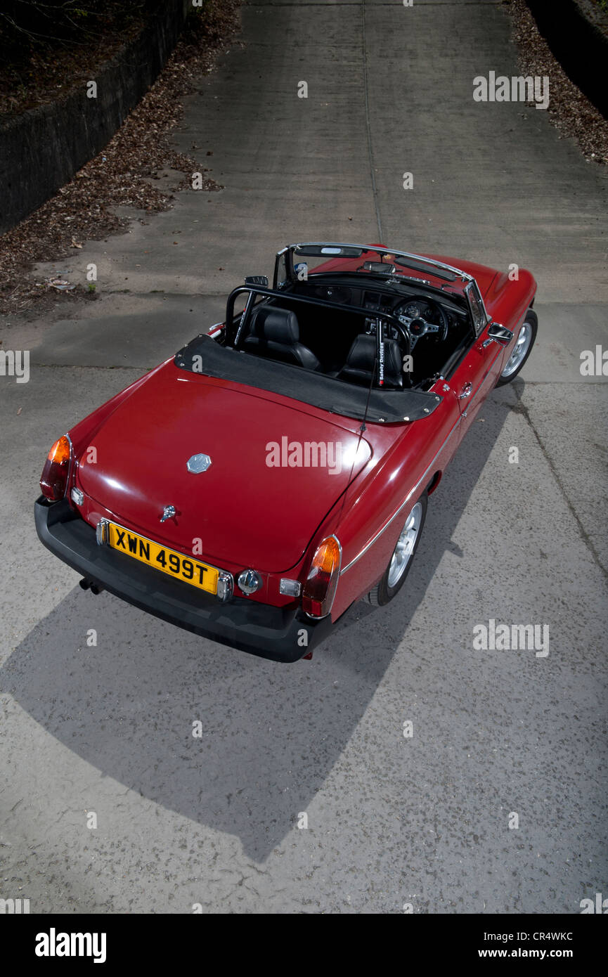 Rubber bumper MGB convertible sports car Stock Photo Alamy