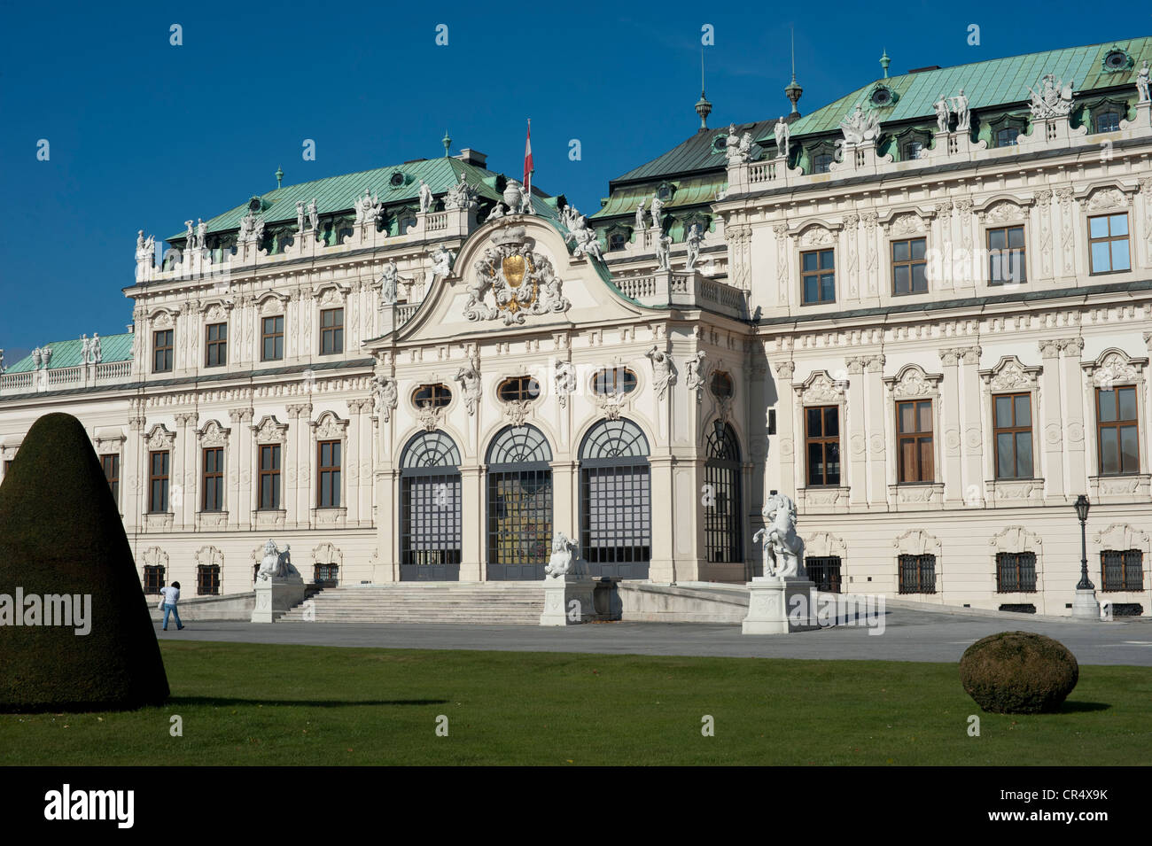 Schloss Belvedere Palace, Vienna, Austria, Europe Stock Photo