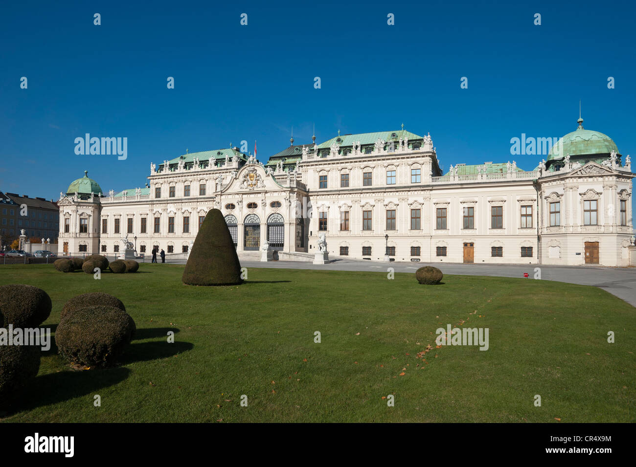 Schloss Belvedere Palace, Vienna, Austria, Europe Stock Photo