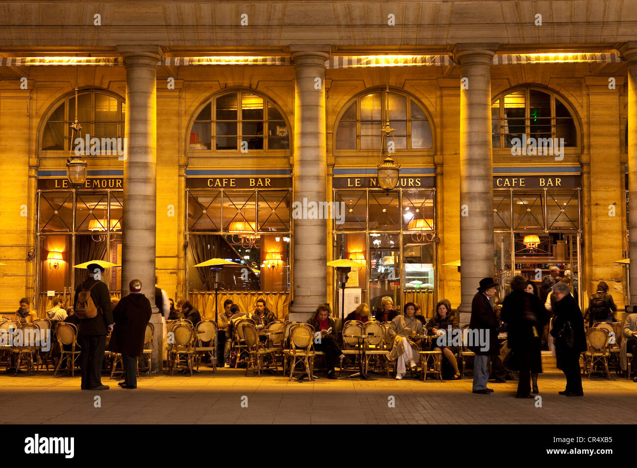 France, Paris, Place Colette, the Cafe Le Nemours Stock Photo