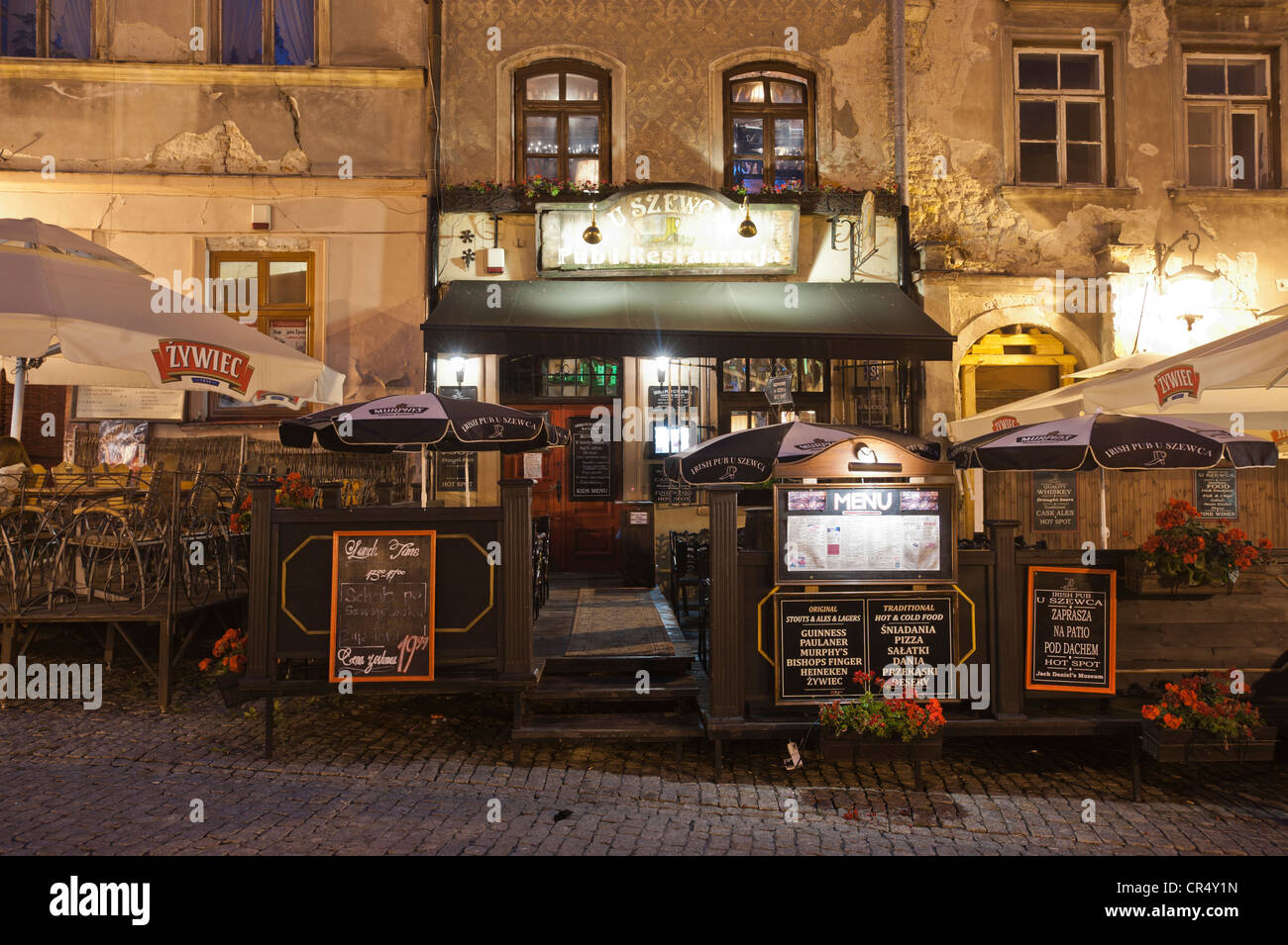 Pub, restaurant, Lublin, Lublin province, Poland Stock Photo