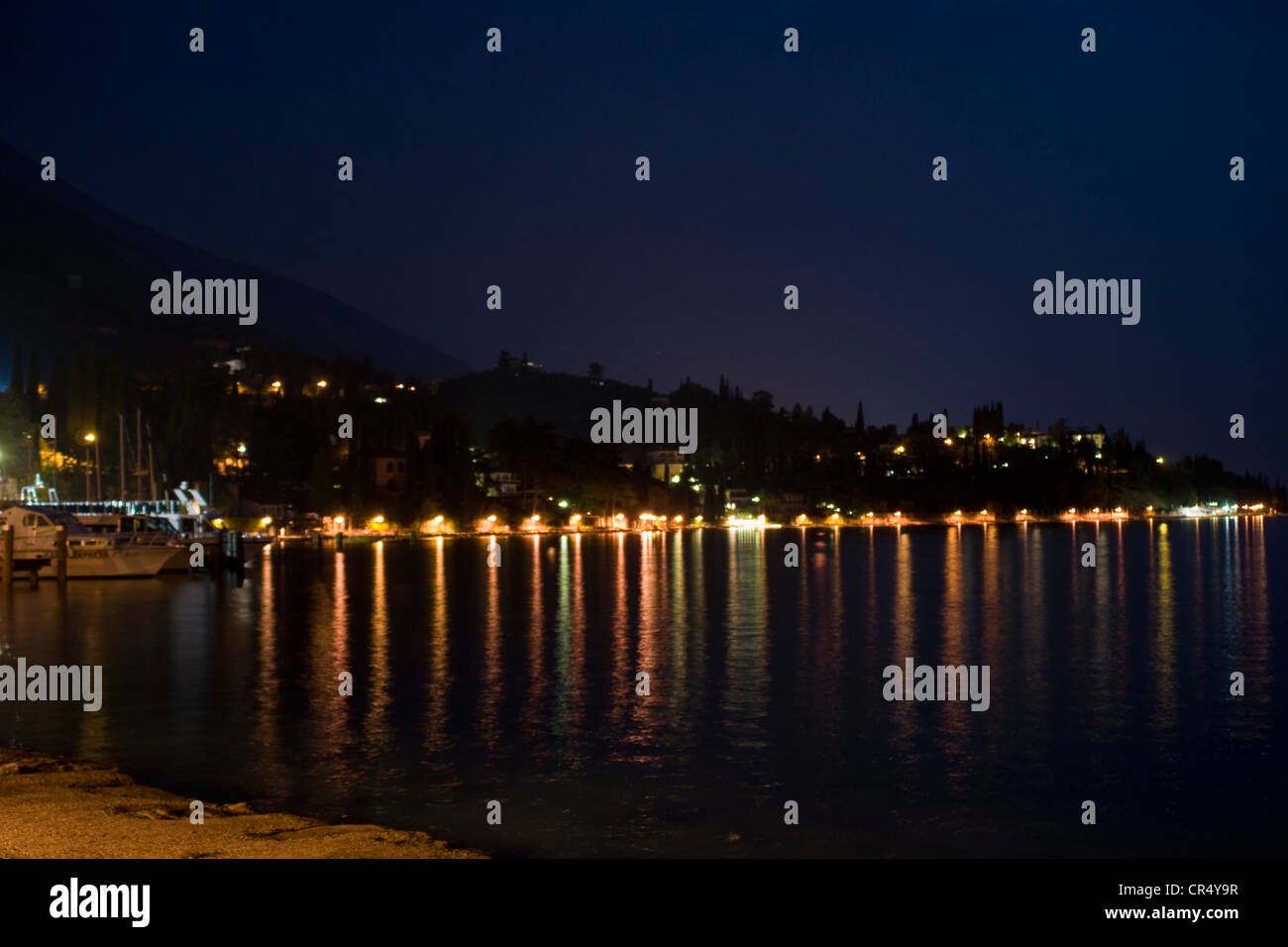 Malcesine Lake Garda Stock Photo