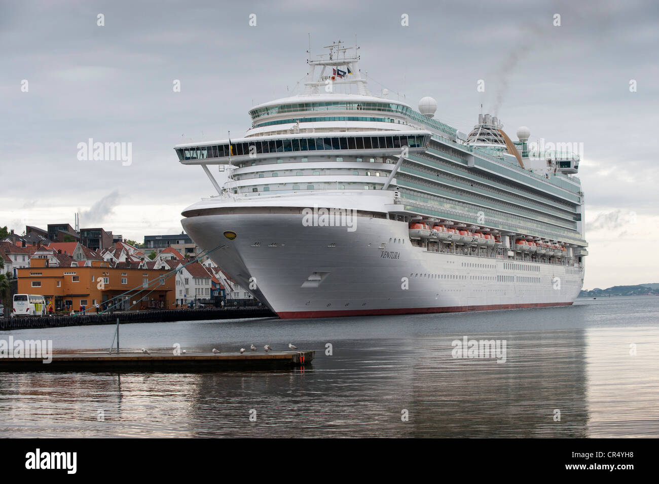 MS Ventura, cruise liner, in the port of Stavanger, Rogaland, Norway, Scandinavia, Europe Stock Photo