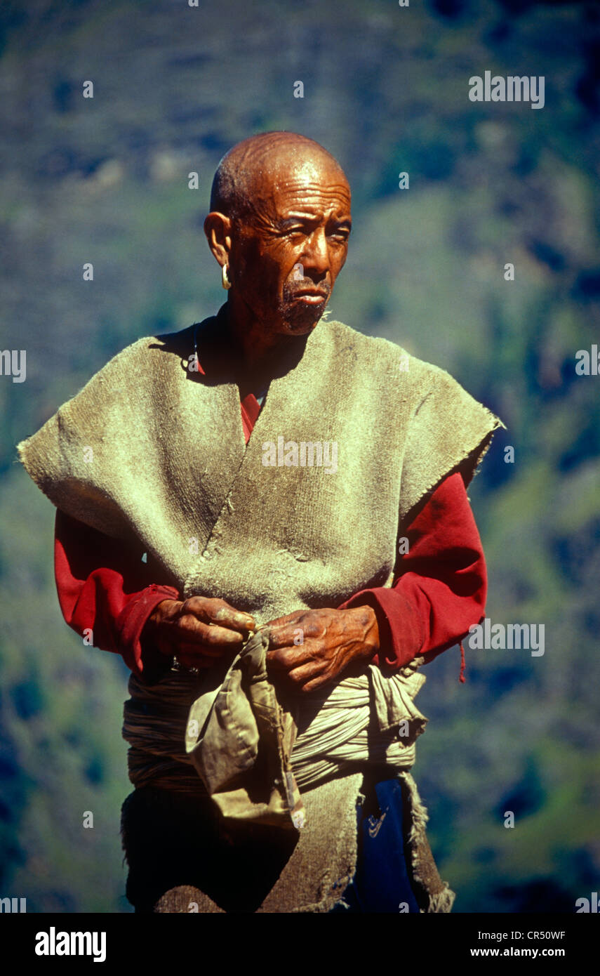 Tibetan trader Nepal Stock Photo