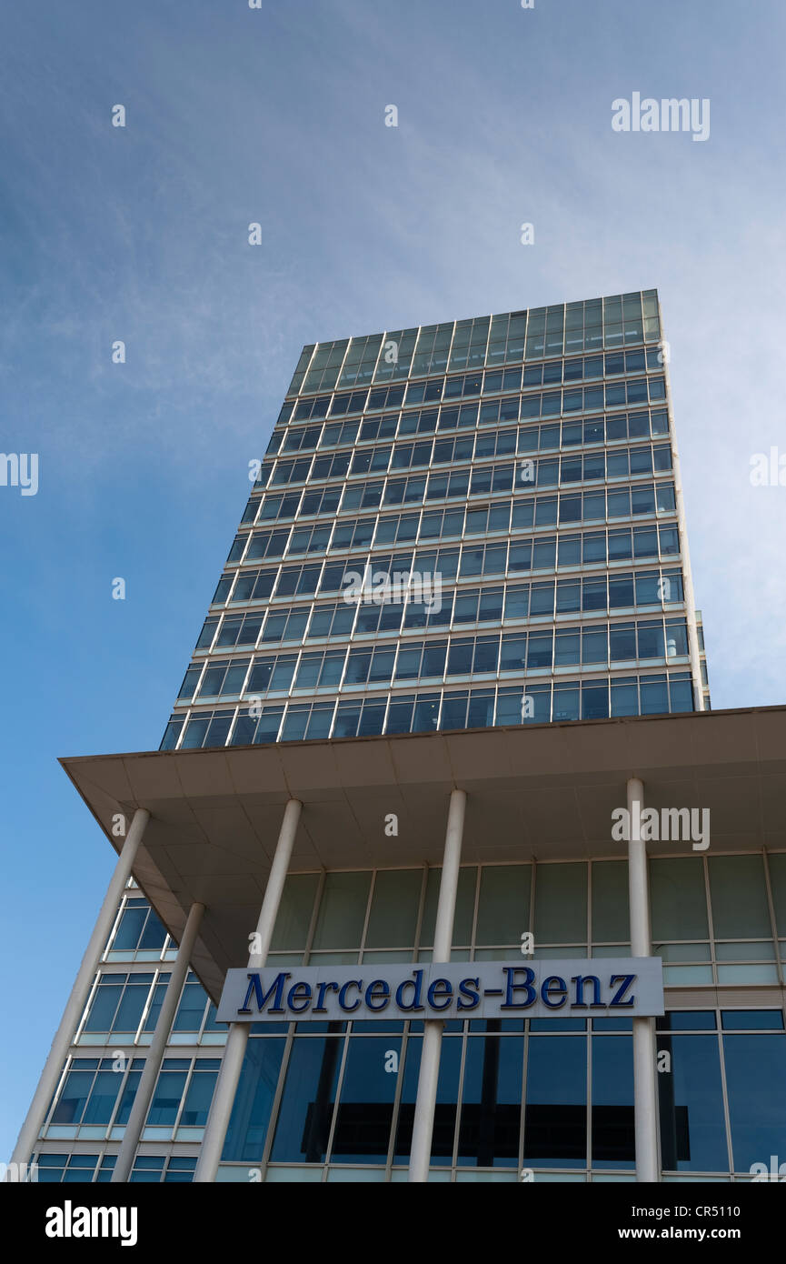 Mercedes Benz building, Lei Shing Hong Plaza, Wangjing Technological District, Beijing, China, Asia Stock Photo