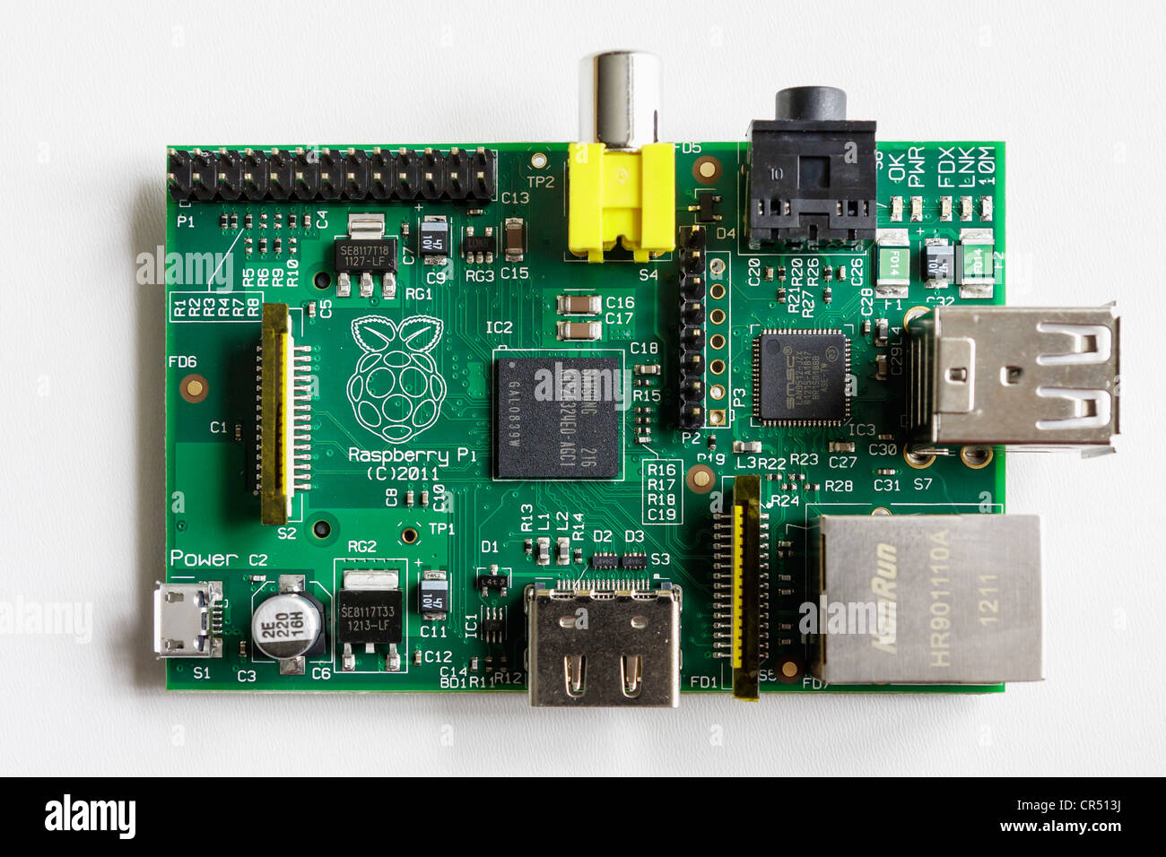 Raspberry Pi model B low cost computer Stock Photo - Alamy