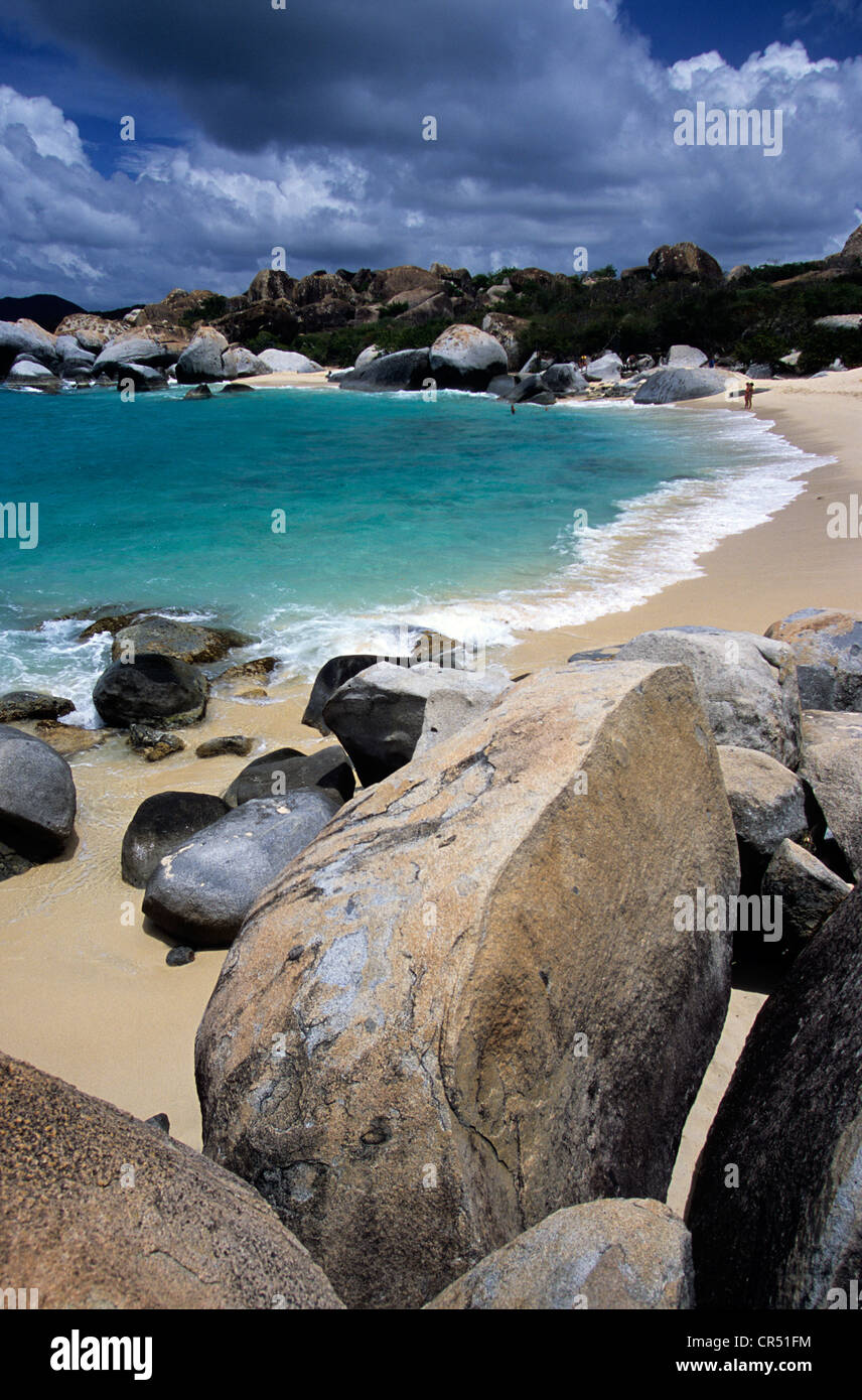 United Kingdom, British Virgin Islands, Virgin Gorda Island, beach and ...