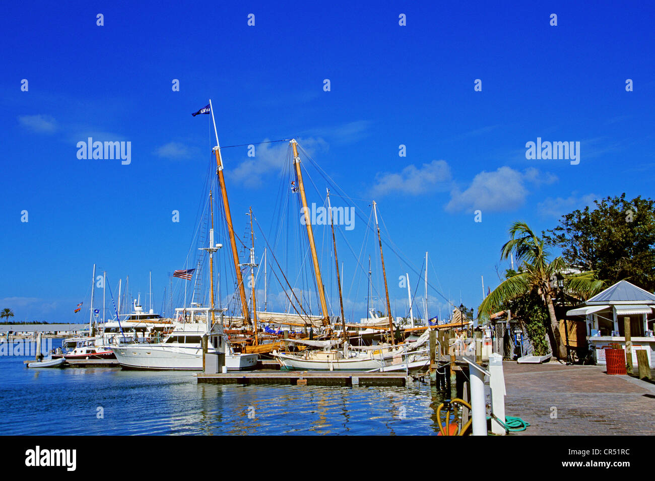 United States, Florida, Keys Archipelago, Key West, marina Stock Photo