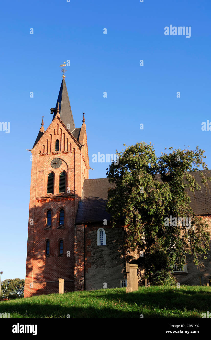 Church of St. Bonifatii in Arle, East Frisia, Lower Saxony, Germany, Europe Stock Photo