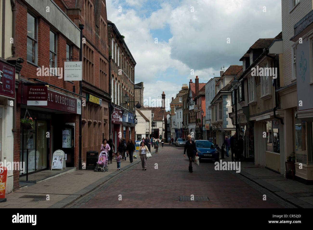 Preston Street Faversham town shops town centre streets Kent england UK Stock Photo Alamy