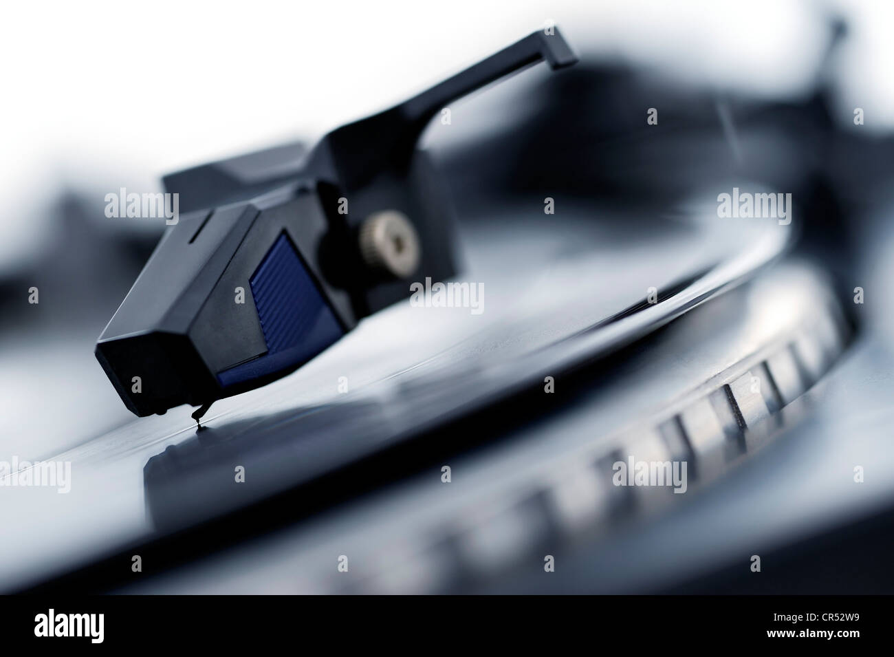 Turntable playing an LP record Stock Photo - Alamy
