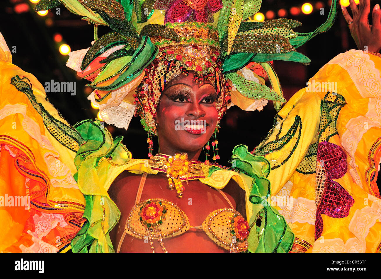 Dancer at the Tropicana Club, cabaret, Havana, Cuba, Caribbean Stock ...