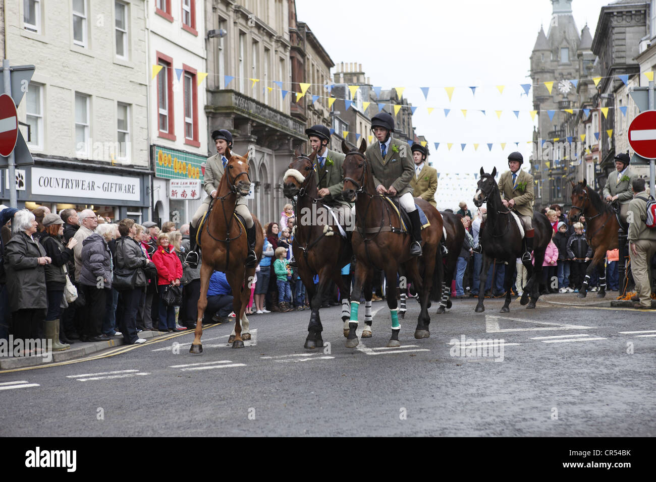 Melrose festival common riding hires stock photography and images Alamy