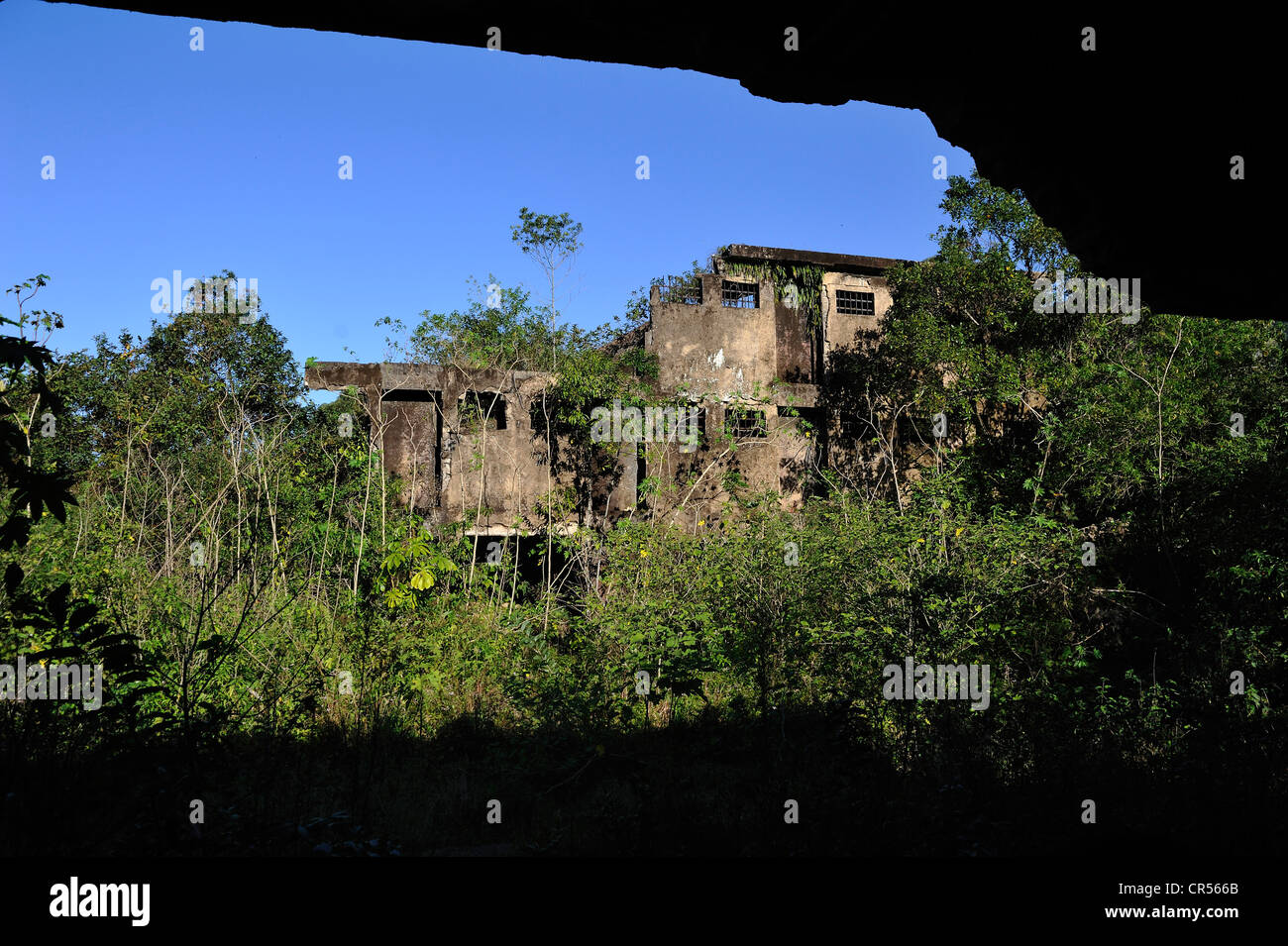 Ruins of the prison 'Colonia Penal Candido Mendes' which was imploded after the end of the military dictatorship, since the coup Stock Photo