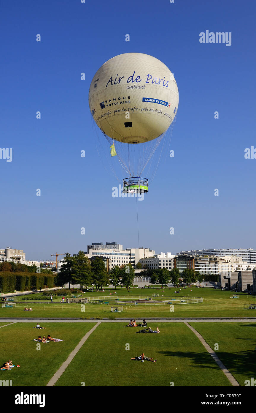 France, Paris, Parc André Citroën and the balloon Stock Photo - Alamy