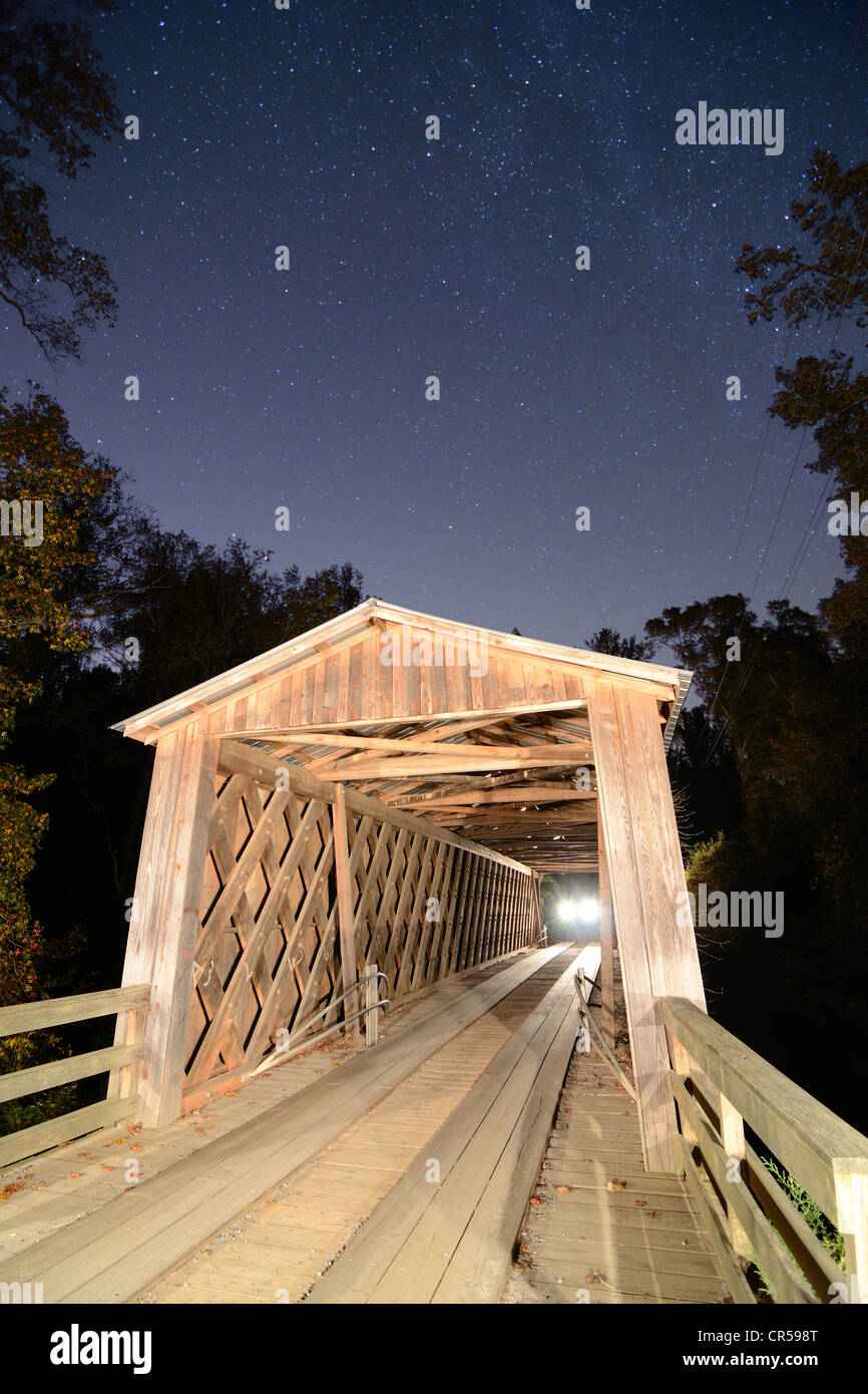Elder's Covered Bridge in North East Georgia, USA. Stock Photo