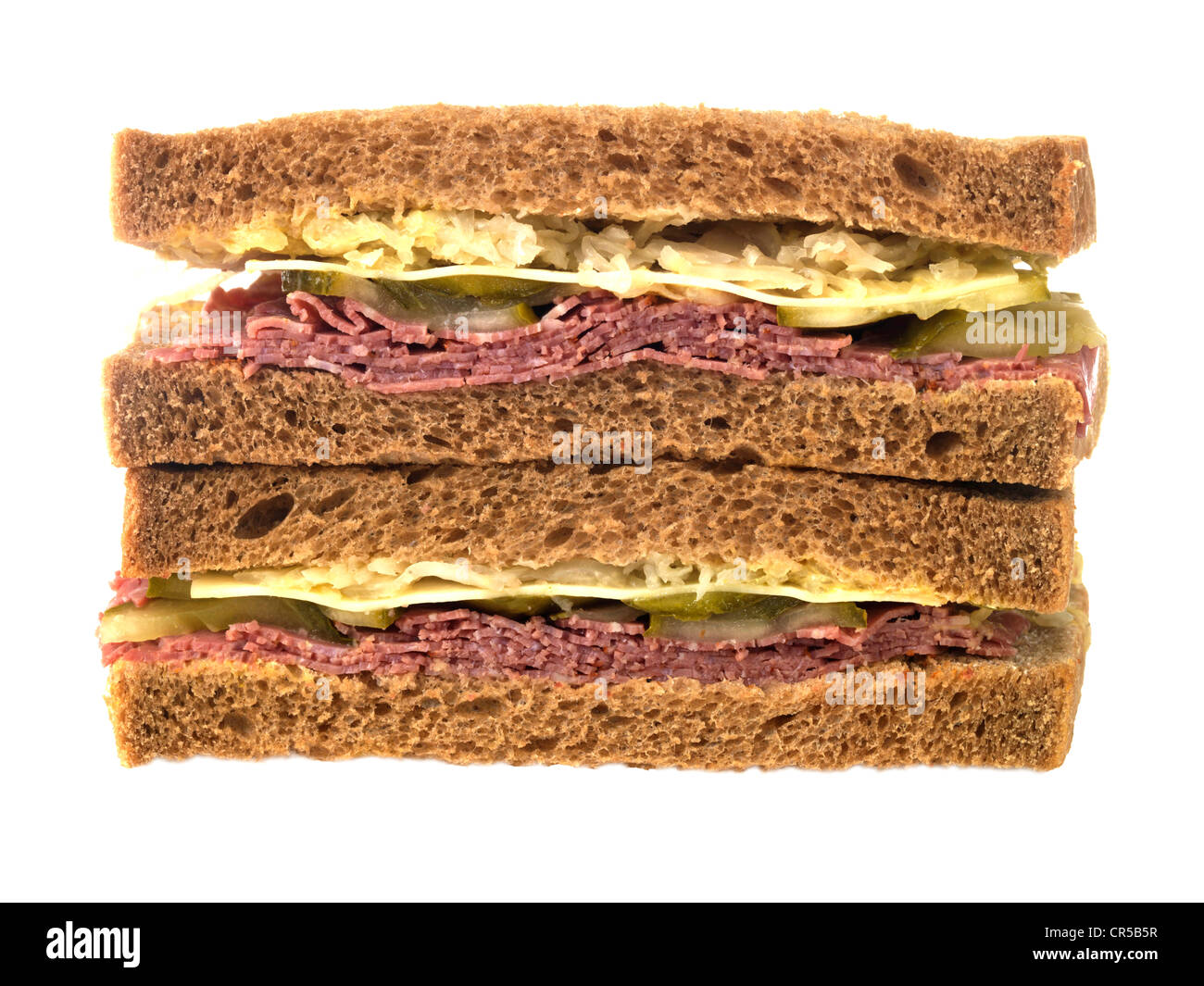 Pastrami and Cheese Sandwich Stock Photo Alamy