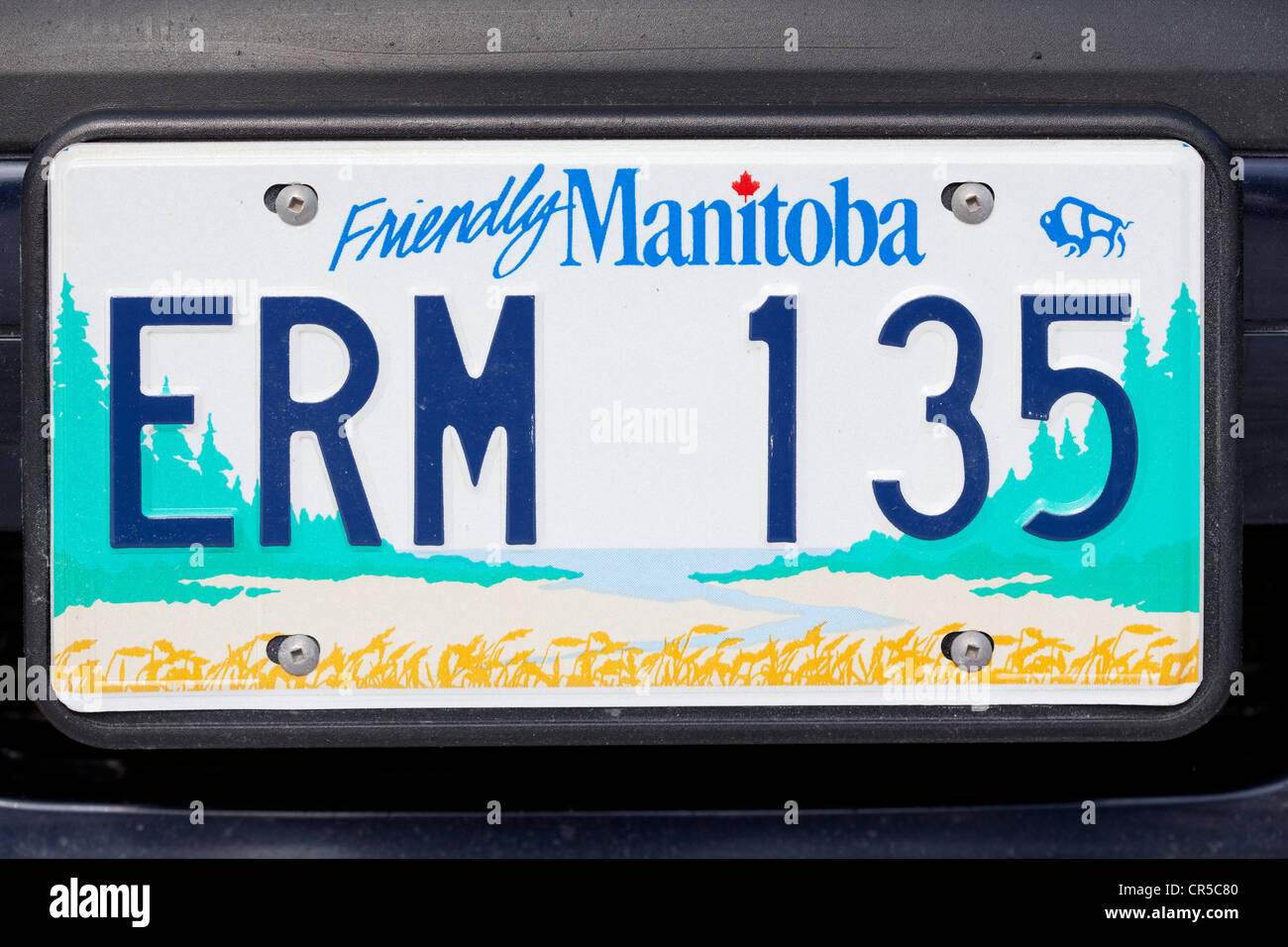 Canada, Manitoba Province, Winnipeg, license plate Friendly Manitoba