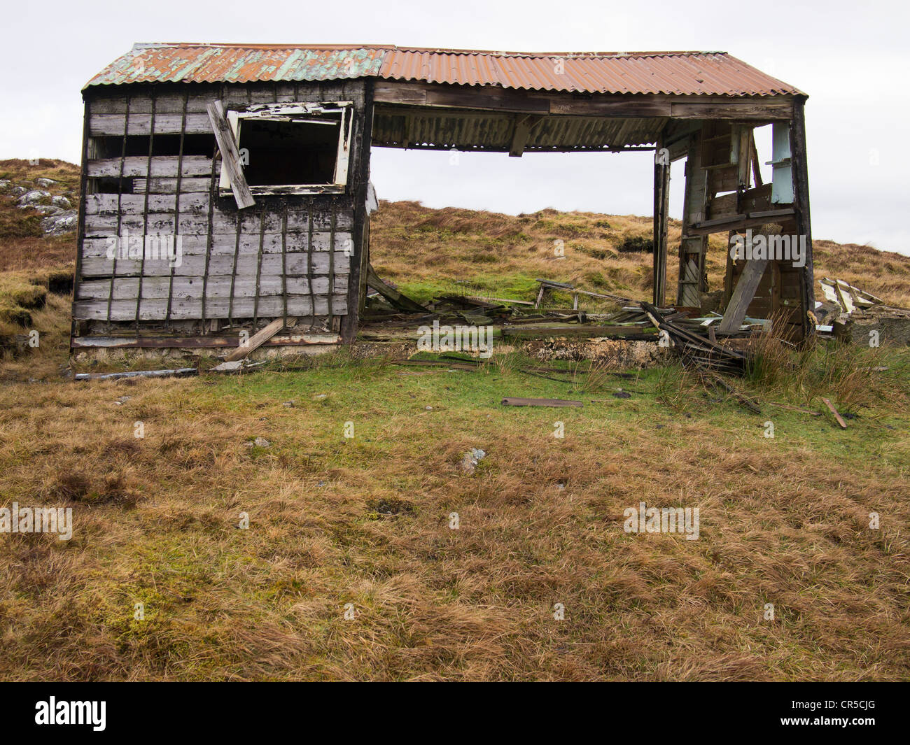 Derelict Shieling, Isle of Lewis, Scotland Stock Photo