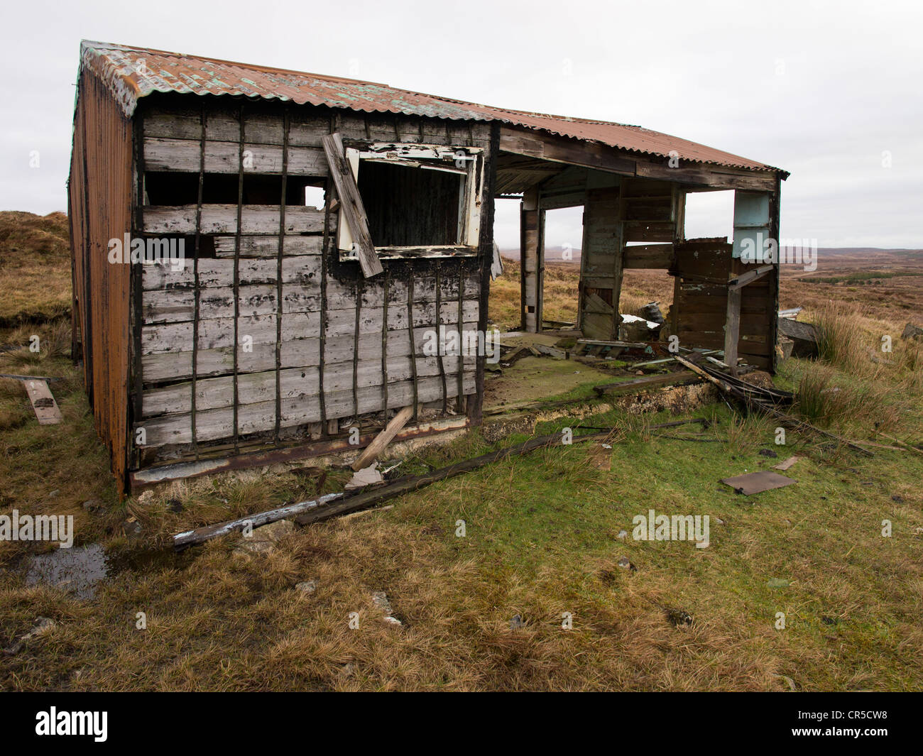 Derelict Shieling, Isle of Lewis, Scotland Stock Photo