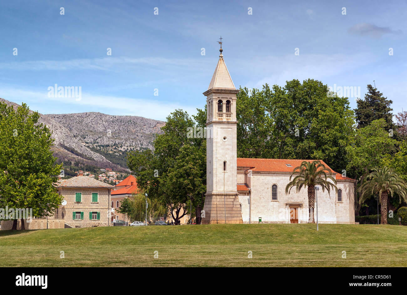 Solin Church and Bell Tower Stock Photo