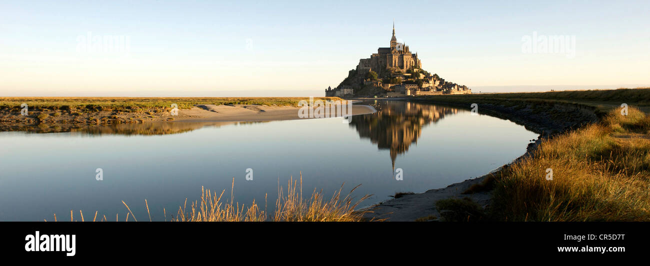 France, Manche, Mont St Michel, UNESCO World Heritage Stock Photo