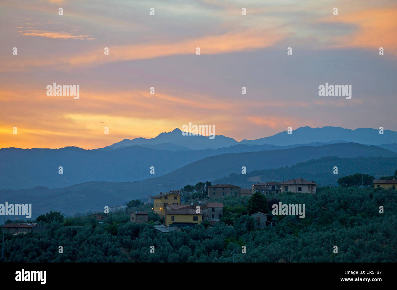 Italy, Tuscany, Lower Valdarno, near Vinci Stock Photo