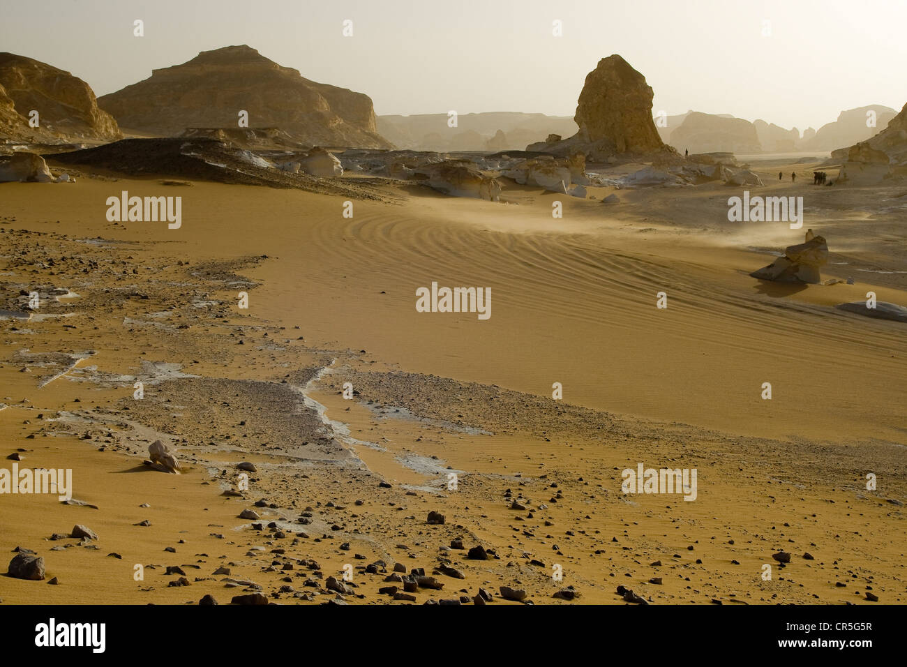 Egypt, Eastern Sahara, white desert Stock Photo