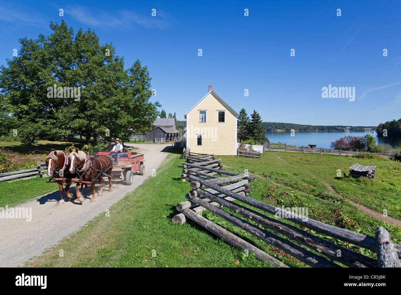 Canada New Brunswick Acadia Fredericton Kings Landing recreated village