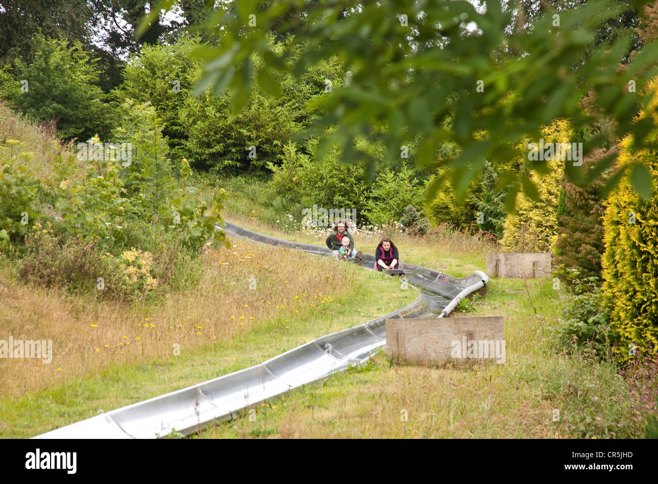 The tornado toboggan run at woodlands family theme park hires stock photography and images Alamy