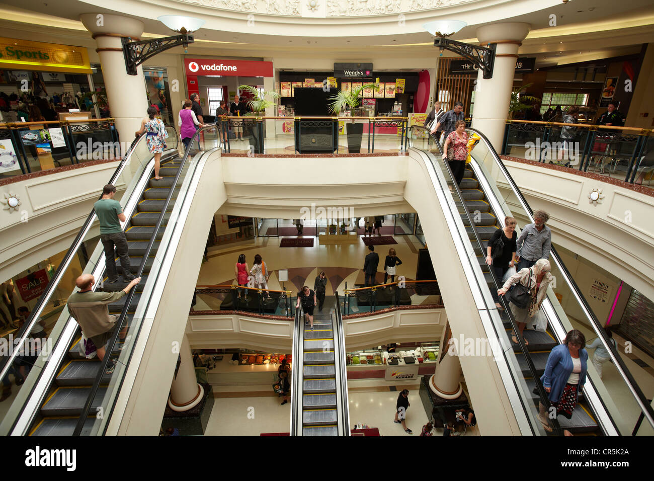 Meridian Shopping Mall, Dunedin, South Island, New Zealand Stock Photo