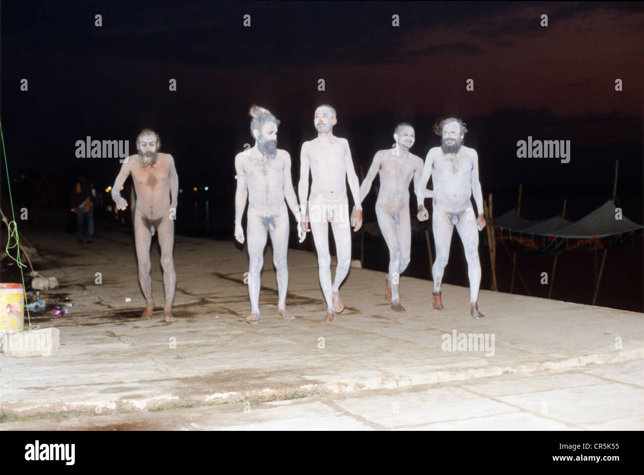 Shiva sadhus often walk naked, bodys smeared with ashes, Varanasi, Uttar  Pradesh, India, Asia Stock Photo - Alamy