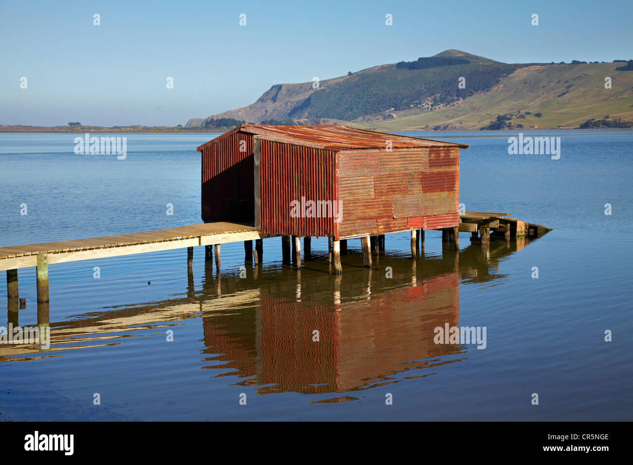 Boat Shed, Hoopers Inlet, Otago Peninsula, Dunedin, South Island, New