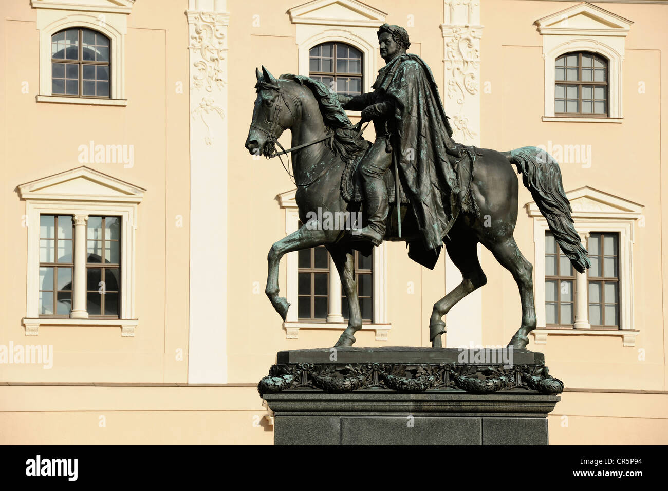 Equestrian statue carl august weimar hi-res stock photography and ...