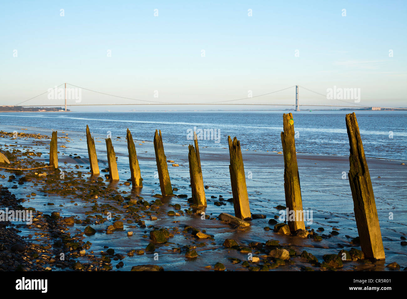 The humber Bridge from North Ferriby, East Yorkshire Stock Photo Alamy