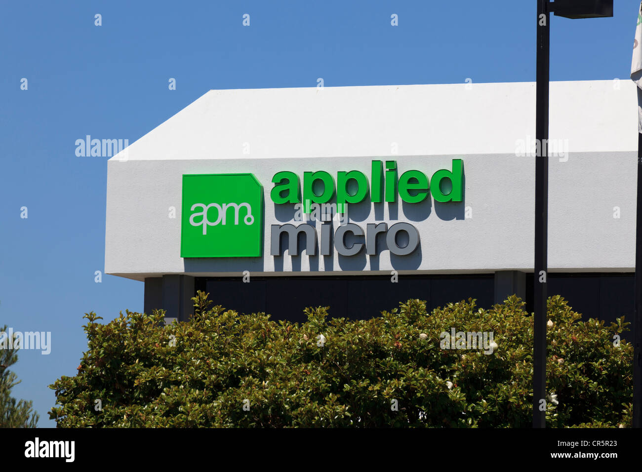 Applied Micro Sign Stock Photo Alamy